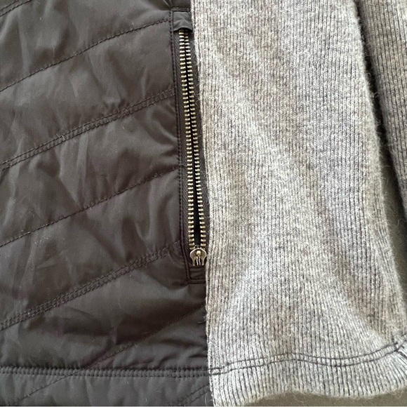 PrAna Zinnia Recycled Wool Blend Black Quilted Full Zip Jacket Womens Size Small - Picture 6 of 8